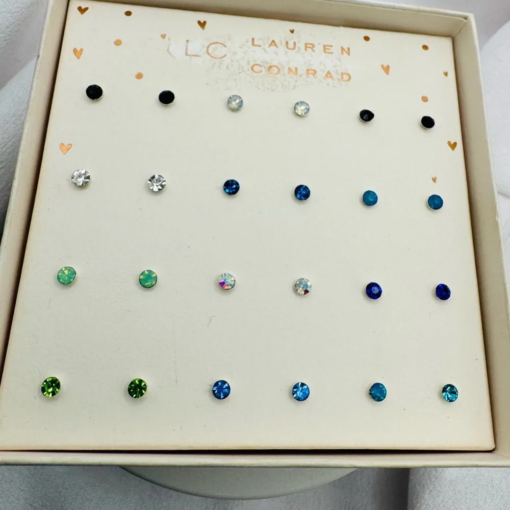Lauren Conrad 12 Piece Earring Stud Set NEW